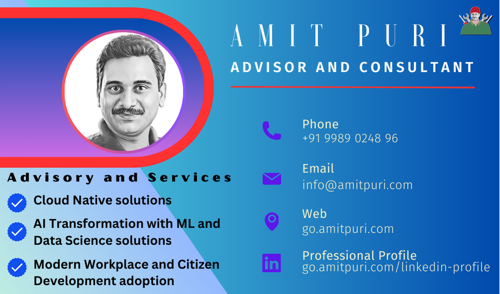 Amit Puri business card front